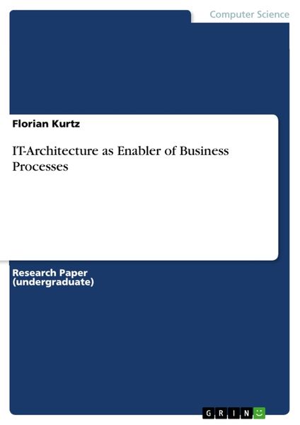 Produktbild: IT-Architecture as Enabler of Business Processes