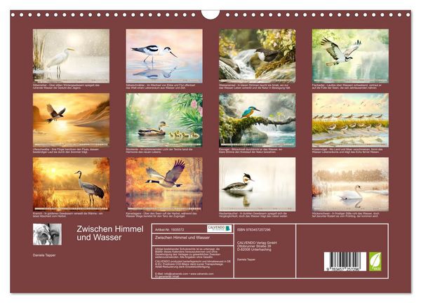 Produktbild: Zwischen Himmel und Wasser (Wandkalender 2026 DIN A3 quer), CALVENDO Monatskalender