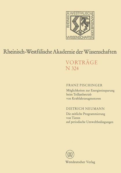 Produktbild: M&ouml;glichkeiten zur Energieeinsparung beim Teillastbetrieb von Kraftfahrzeugmotoren. Die zeitliche Programmierung von Tieren auf periodische Umweltbedingungen