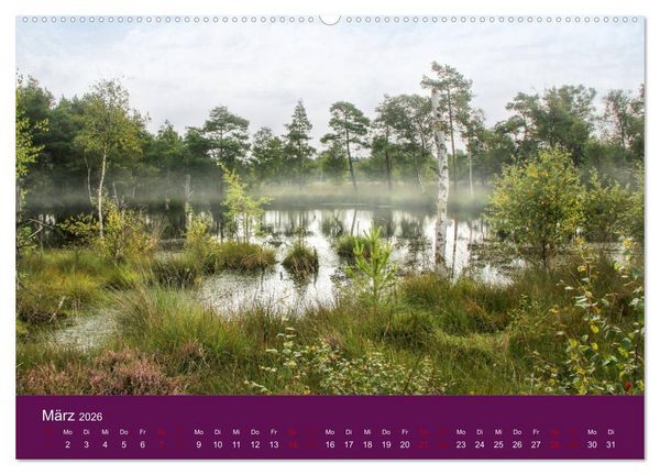 Produktbild: Die Heide bl&uuml;ht (hochwertiger Premium Wandkalender 2026 DIN A2 quer), Kunstdruck in Hochglanz