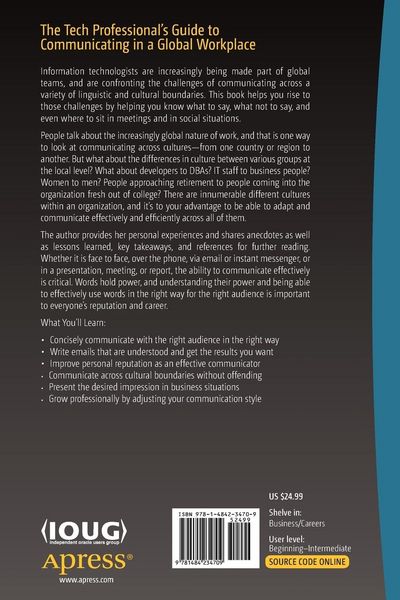 Produktbild: The Tech Professional's Guide to Communicating in a Global Workplace