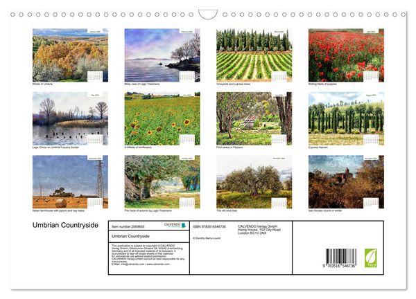 Produktbild: Umbrian Countryside (Wall Calendar 2026 DIN A3 landscape), CALVENDO 12 Month Wall Calendar