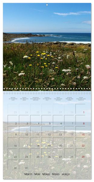 Produktbild: BRETAGNE - &Eacute;vasion au c&oelig;ur de la c&ocirc;te bretonne (Calendrier mural carr&eacute; 2026 30x30 cm) Calendrier double avec une page pour vos prises de notes