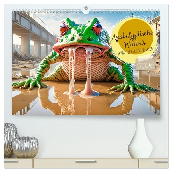 Produktbild: Apokalyptische Wildnis - Schatten der Zivilisation (hochwertiger Premium Wandkalender 2026 DIN A2 quer), Kunstdruck in Hochglanz