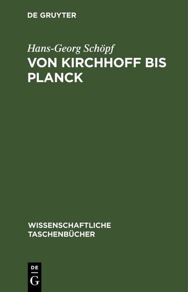 Produktbild: Von Kirchhoff bis Planck