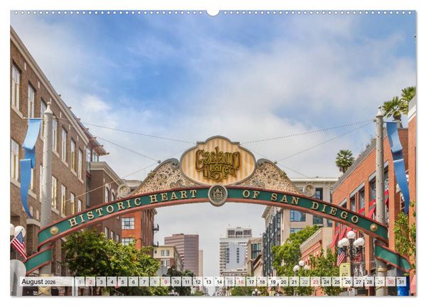 Produktbild: SAN DIEGO Idylle und urbane Impressionen (hochwertiger Premium Wandkalender 2026 DIN A2 quer), Kunstdruck in Hochglanz