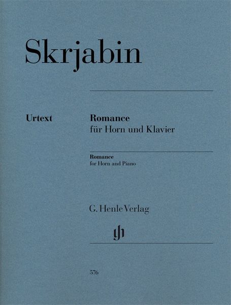 Produktbild: Alexander Skrjabin - Romance f&uuml;r Horn und Klavier