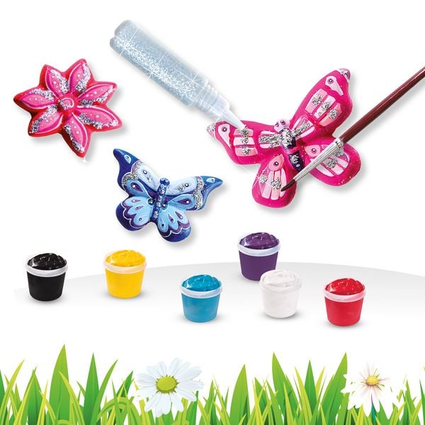Produktbild: Glitzerschmetterlinge gie&szlig;en und anmalen