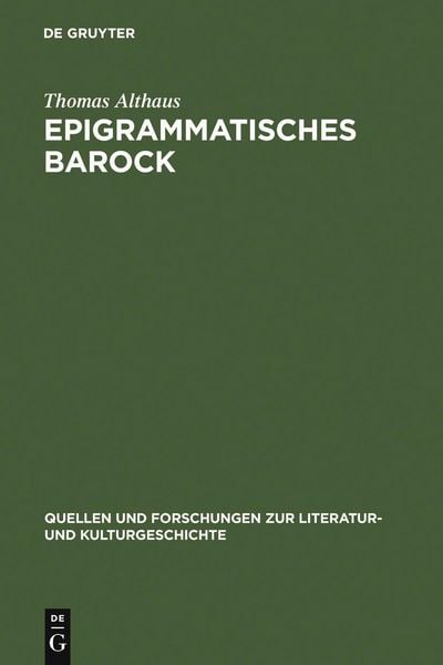 Produktbild: Epigrammatisches Barock