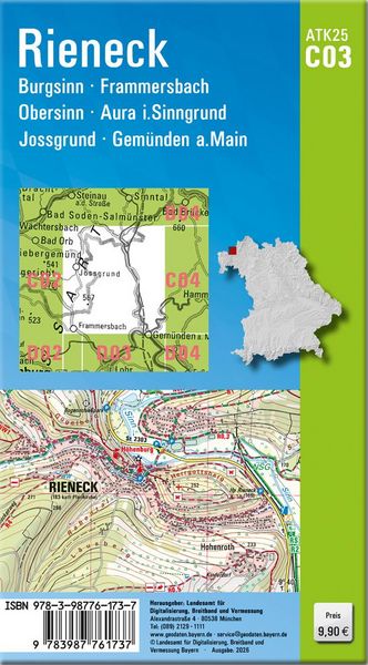 Produktbild: ATK25-C03 Rieneck (Amtliche Topographische Karte 1:25000)