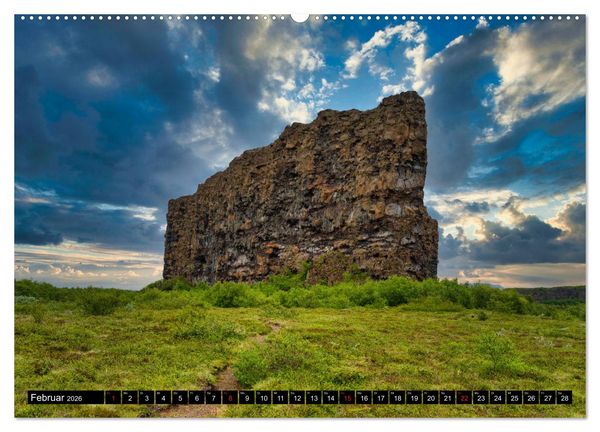 Produktbild: Eine Rundreise durch Island (Wandkalender 2026 DIN A2 quer), CALVENDO Monatskalender