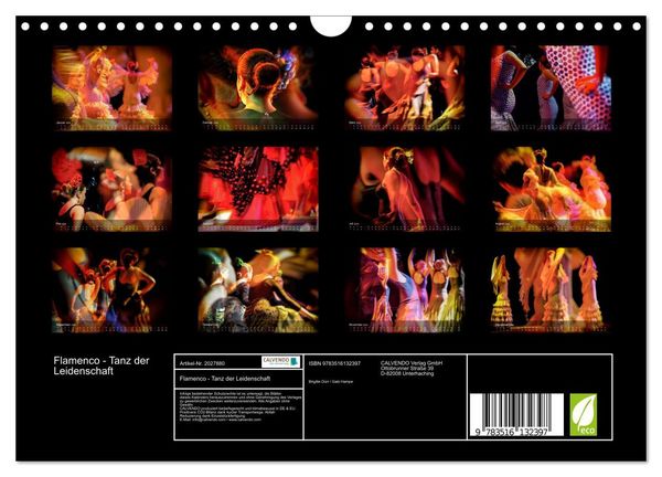 Produktbild: Flamenco - Tanz der Leidenschaft (Wandkalender 2026 DIN A4 quer), CALVENDO Monatskalender