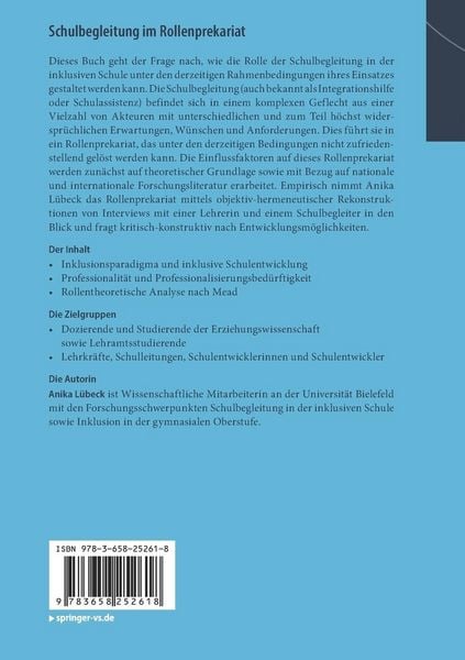 Produktbild: Schulbegleitung im Rollenprekariat