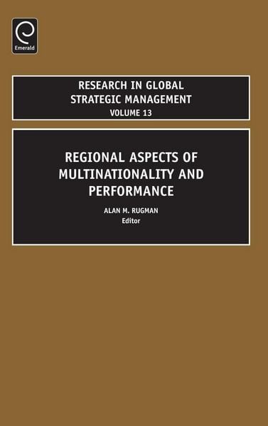 Produktbild: Regional Aspects of Multinationality and Performance