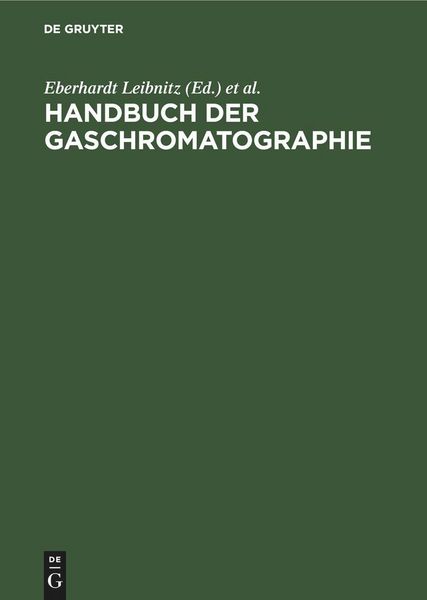 Produktbild: Handbuch der Gaschromatographie