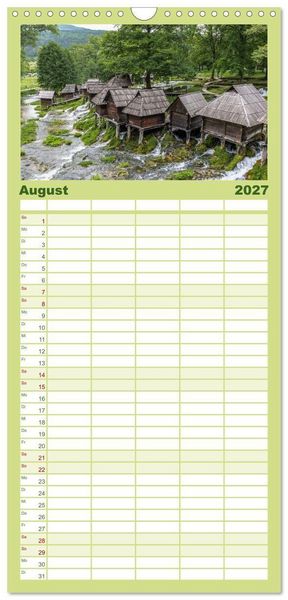 Produktbild: Familienplaner 2027 - Faszination Bosnien-Herzegowina mit 5 Spalten (Wandkalender, 21 x 45 cm) CALVENDO