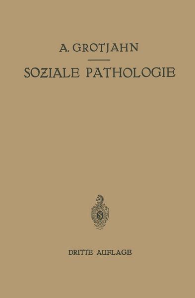 Produktbild: Soziale Pathologie
