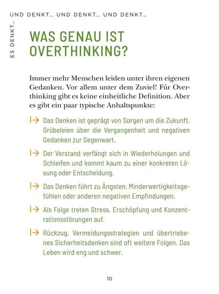 Produktbild: Die 1-Minuten-Strategie gegen Overthinking