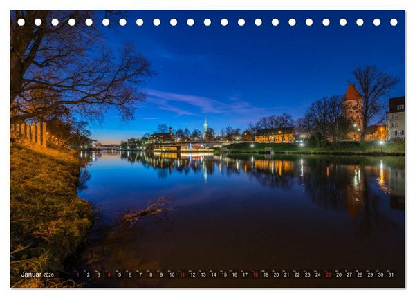 Produktbild: Ulm f&uuml;r Nachtspatzen (Tischkalender 2026 DIN A5 quer), CALVENDO Monatskalender