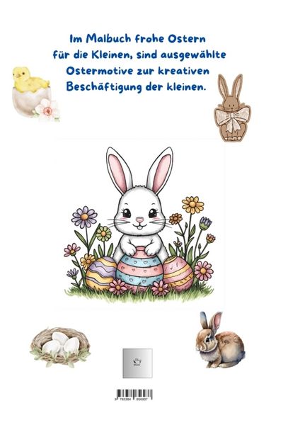 Produktbild: Malbuch frohe Ostern f&uuml;r die Kleinen ein besonderes Malbuch zur Besch&auml;ftigung der kleinen