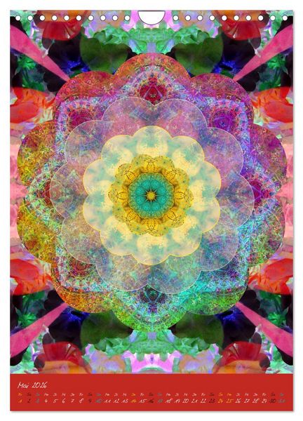 Produktbild: MANDALAS der Natur (Wandkalender 2026 DIN A4 hoch), CALVENDO Monatskalender