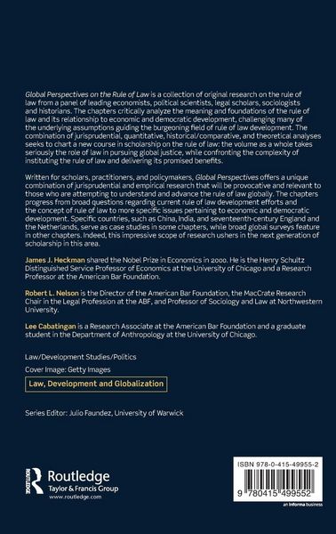 Produktbild: Global Perspectives on the Rule of Law