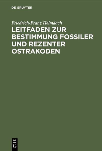 Produktbild: Leitfaden zur Bestimmung fossiler und rezenter Ostrakoden