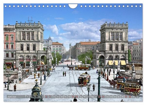 Produktbild: Berlin zur Kaiserzeit &ndash; Fotos neu restauriert und detailkoloriert (Wandkalender 2026 DIN A4 quer), CALVENDO Monatskalender