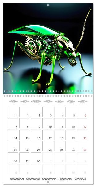 Produktbild: Mechanical Insects (Wall Calendar 2026 12 &times; 12 Inch) CALVENDO 12 Month Wall Calendar