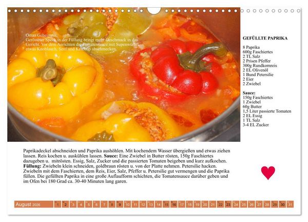 Produktbild: &Ouml;sterreichische Hauptgerichte. K&uuml;chenkalender mit den Klassikern! (Wandkalender 2026 DIN A3 quer), CALVENDO Monatskalender