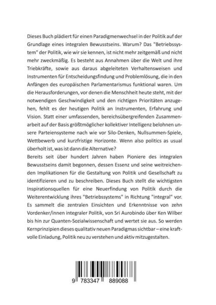 Produktbild: Integrale Politik &mdash; Grundlagen, Prinzipien und Inspirationsquellen