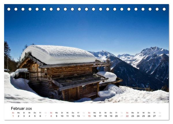 Produktbild: Almen im Ultental (Tischkalender 2026 DIN A5 quer), CALVENDO Monatskalender