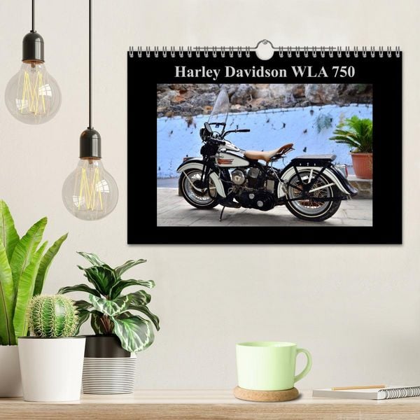 Produktbild: Harley Davidson WLA 750 (Wandkalender 2026 DIN A4 quer), CALVENDO Monatskalender