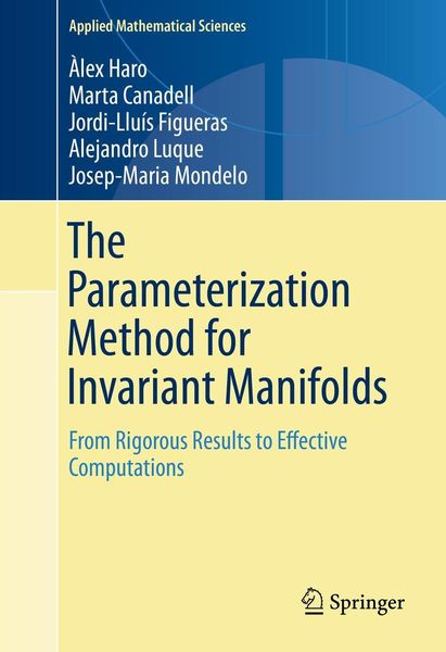 Produktbild: The Parameterization Method for Invariant Manifolds