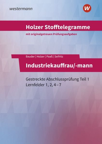 Produktbild: Holzer Stofftelegramme Baden-W&uuml;rttemberg &ndash; Industriekauffrau/-mann