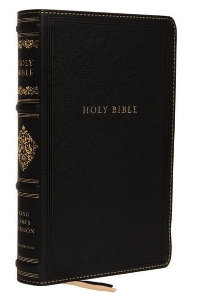 Produktbild: Kjv, Sovereign Collection Bible, Personal Size, Genuine Leather, Black, Red Letter Edition, Comfort Print