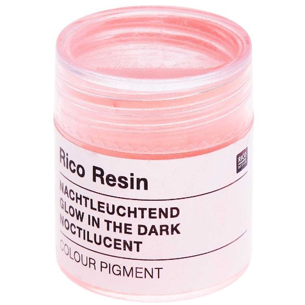 Produktbild: Farbpigment f&uuml;r Resin, Neon Rot, nachtleuchtend, 3g