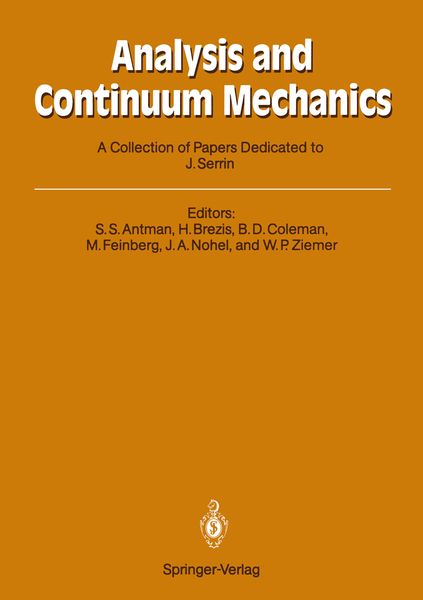 Produktbild: Analysis and Continuum Mechanics