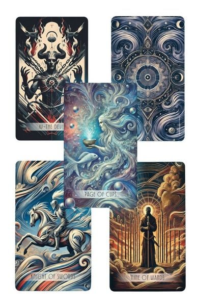 Produktbild: Soulmirror Tarot GB - 78 Cards + Book- (Soul Path, sensitive tarot cards)