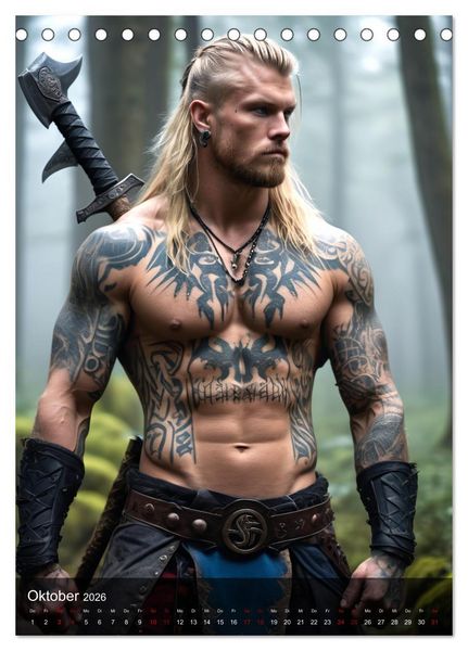 Produktbild: Tattoo Kings (Tischkalender 2026 DIN A5 hoch), CALVENDO Monatskalender