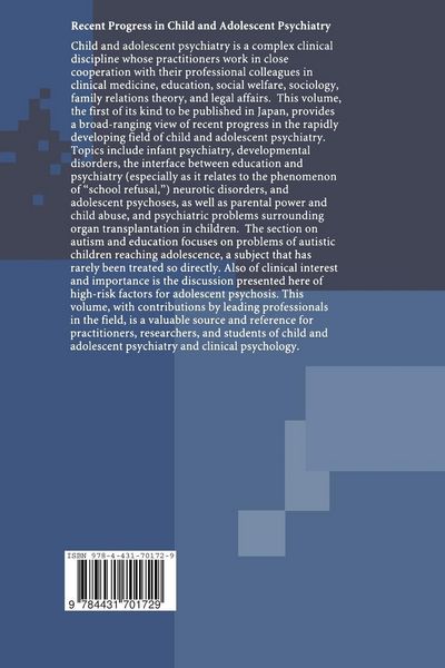 Produktbild: Recent Progress in Child and Adolescent Psychiatry