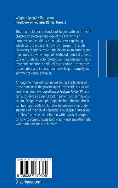 Produktbild: Handbook of Pediatric Retinal Disease