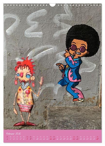 Produktbild: LOVE HAMBURG - STREET ART (Wandkalender 2026 DIN A3 hoch), CALVENDO Monatskalender