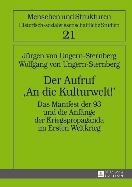 Produktbild: Der Aufruf &laquo;An die Kulturwelt!&raquo;