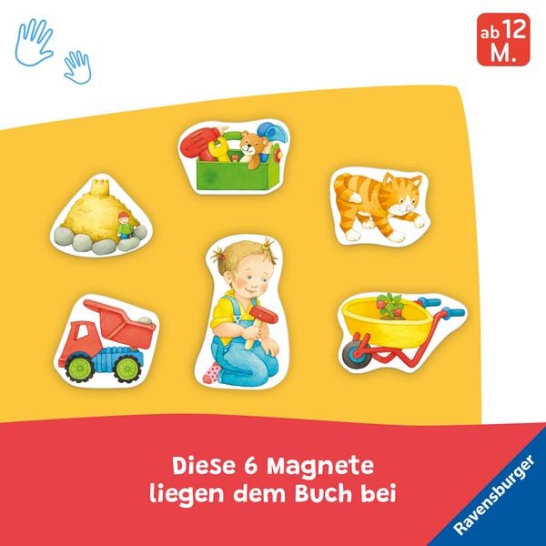 Produktbild: ministeps: Mein erstes Magnetbuch: Wer baut was? Bei mir zu Hause