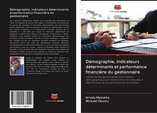 Produktbild: D&eacute;mographie, indicateurs d&eacute;terminants et performance financi&egrave;re du gestionnaire