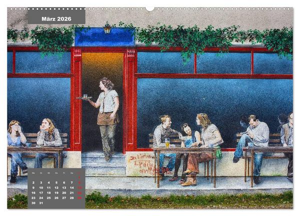 Produktbild: Graffiti (hochwertiger Premium Wandkalender 2026 DIN A2 quer), Kunstdruck in Hochglanz