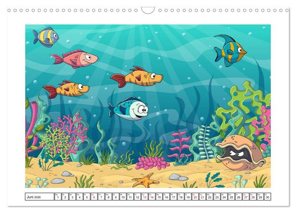 Produktbild: Der bunte Kinderkalender (Wandkalender 2026 DIN A3 quer), CALVENDO Monatskalender