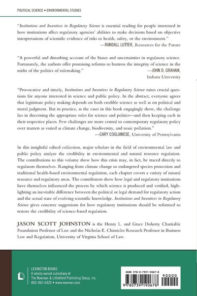 Produktbild: Institutions and Incentives in Regulatory Science