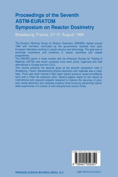 Produktbild: Proceedings of the Seventh ASTM-Euratom Symposium on Reactor Dosimetry